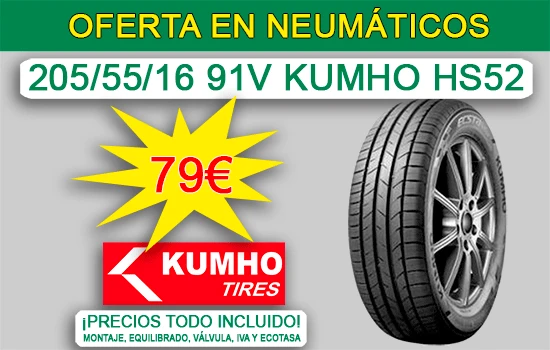 Neumáticos Kumho 205/55 R16 91V