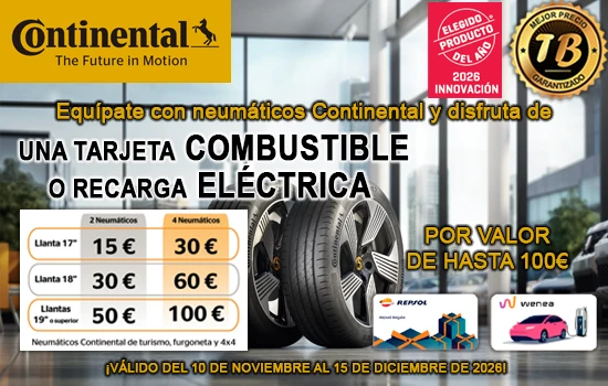 Cheque combustible o recarga Continental
